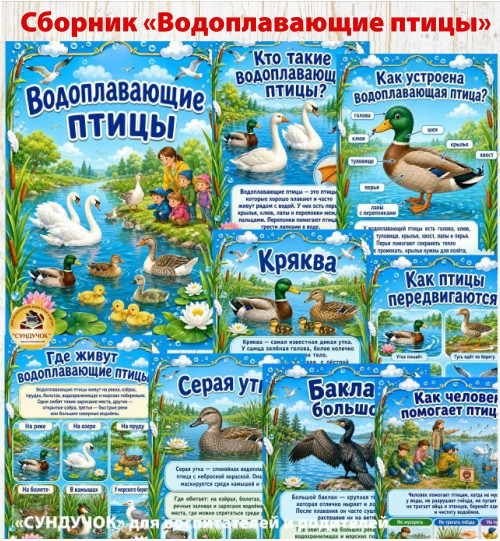 Сборник "Водоплавающие птицы" Сборник "Водоплавающие птицы"