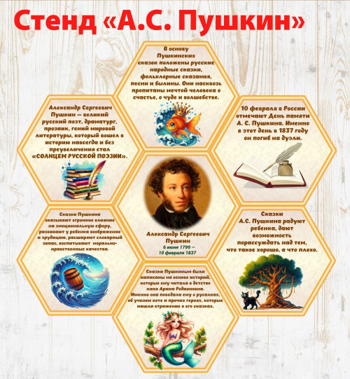 Стенд "Пушкин Александр Сергеевич"