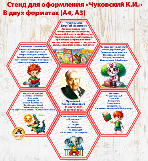 Стенд для оформления - К.И Чуковский